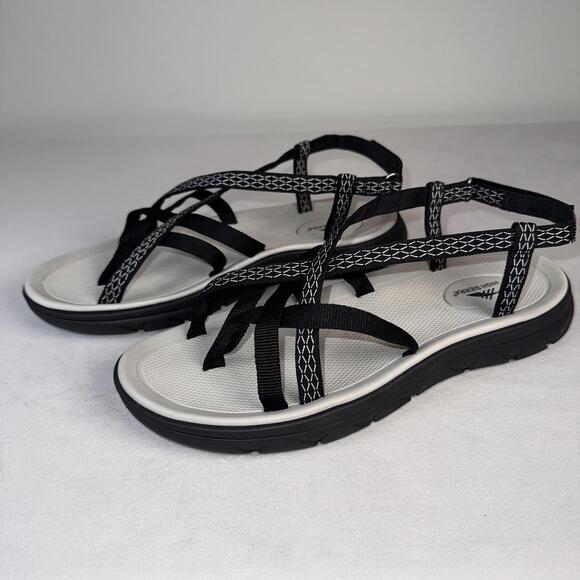 High Sierra Black Strappy Flip Flop Sandal - 9 - Picture 4 of 5